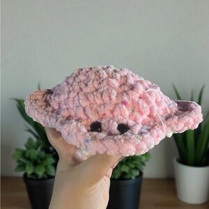 Crochet Pink Speckled Stingray